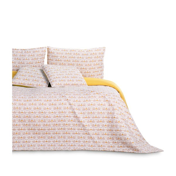 Жълта покривка за двойно легло 240x260 cm Folky - AmeliaHome