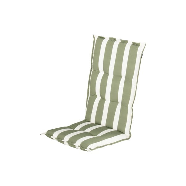 Бяла/зелена възглавница за градински стол 50x123 cm Roma – Hartman
