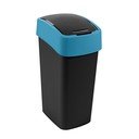 Черно/синьо  пластмасово кошче за боклук за рециклиране 45 l Flip Bin – Curver