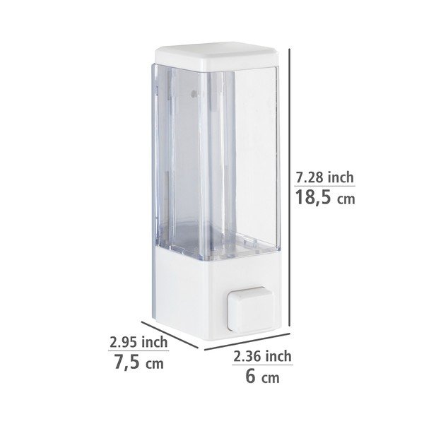 Бял стенен пластмасов диспенсер за сапун 320 ml Istres – Wenko-image-4