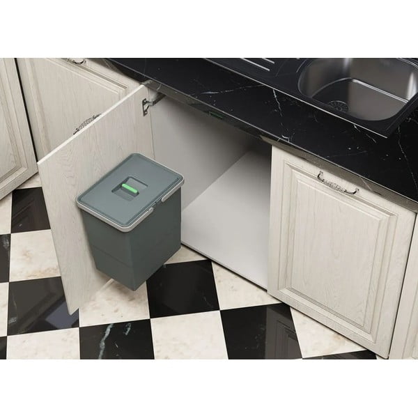 Вграден пластмасов контейнер за отпадъци 24 л Easy - Elletipi-image-1