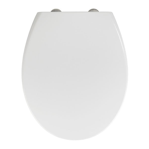 Бяла тоалетна седалка от дуропласт с лесно затваряне Delos - Wenko