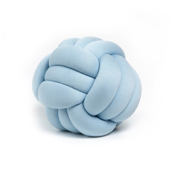 Синя декоративна възглавница Възел, ⌀ 30 cm - Unknown