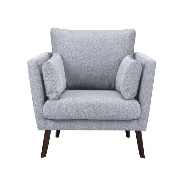 Světle šedé křeslo Mazzini Sofas Elena