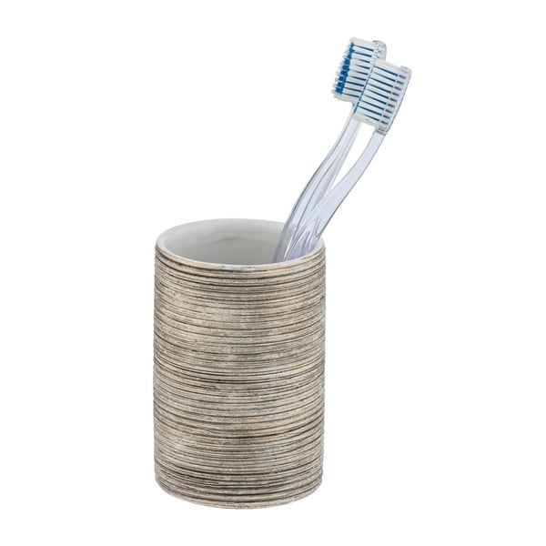 Кафява керамична чаша за четки за зъби Fedio - Wenko-image-1