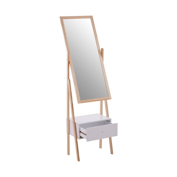 Подово огледало с дървена рамка 45x160 cm Rostok - Premier Housewares