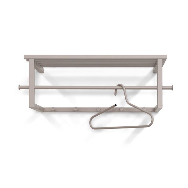 Кафяво-сива метална стенна закачалка с рафт 76 cm Marco – Spinder Design-image-2