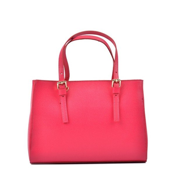 Fuchsiová kožená kabelka Isabella Rhea Marta Fuscia-image-3