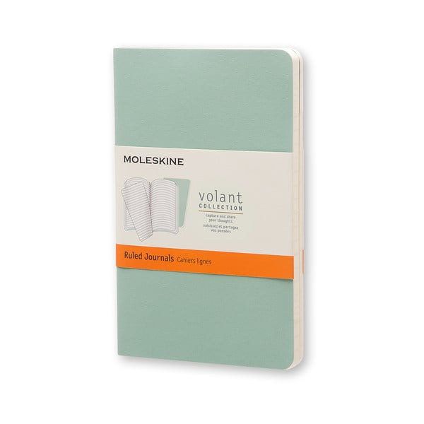 Зелена тетрадка с подвързия , 80 страници Volant - Moleskine