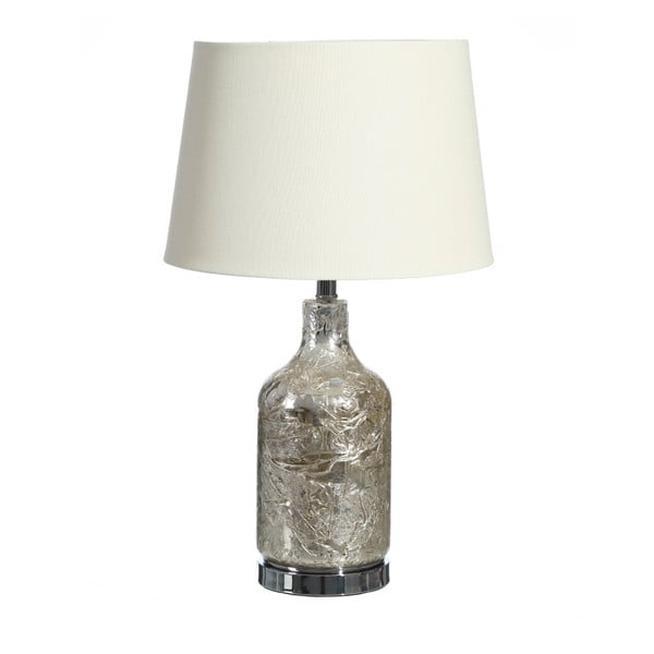 Skleněná lampa s bílým stínidlem Denzzo Gatria, 69 cm