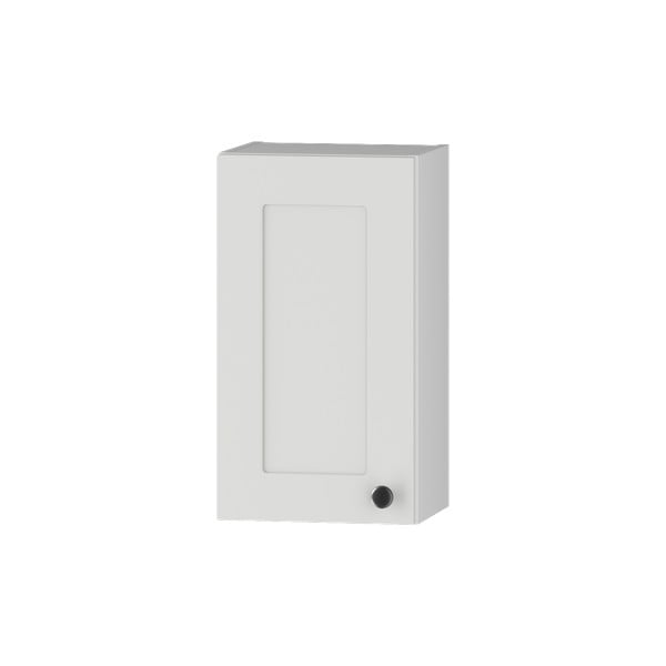 Бял нисък висящ шкаф за баня 30x58 cm Senja - STOLKAR