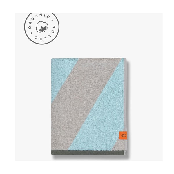 Хавлиена кърпа от органичен памук от тери в цвят мента 70x133 cm Diagonal – Mette Ditmer Denmark-image-4