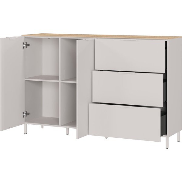 Кремав матов скрин 151x98x40 cm Savoca – Germania-image-2