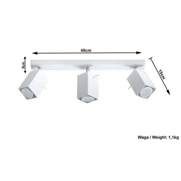 Бяла светлина за таван Toscana - Sollux-image-4