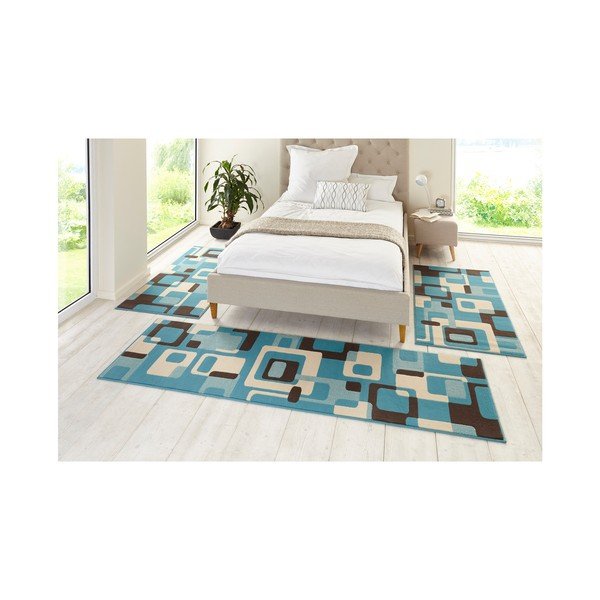 Modrý koberec Hanse Home Hamla Retro, 80 x 150 cm-image-2