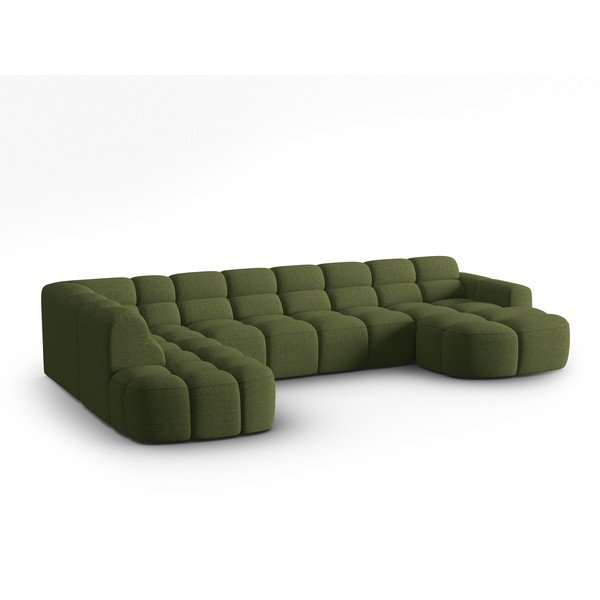 Зелен ъглов диван Lisa – Micadoni Home-image-3