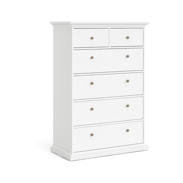 Бял висок скрин 96x140 cm Paris – Tvilum-image-3