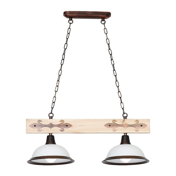 Таванна лампа с дървени детайли Albero II Dos - Glimte