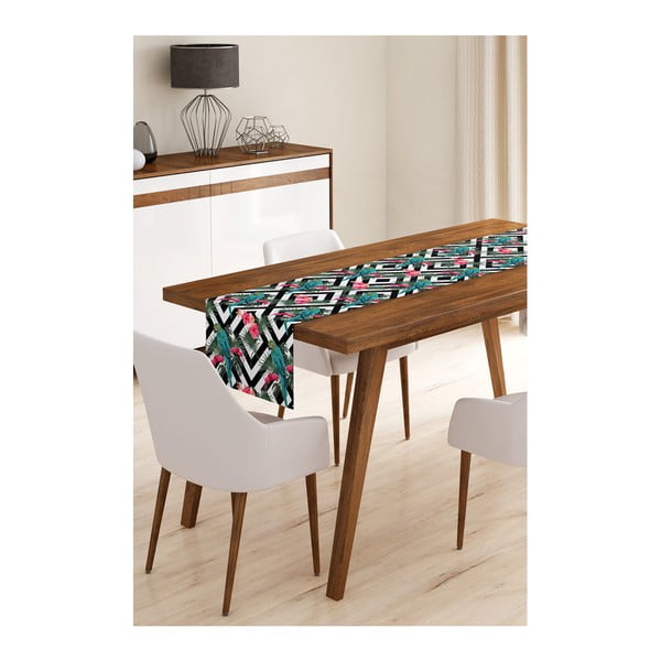 Плъзгач за маса от микрофибър Parrot Stripes, 45 x 145 cm - Minimalist Cushion Covers