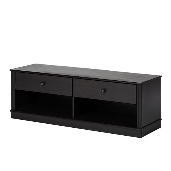 Тъмнокафява маса за телевизор от масивен бор 137x47 cm Anita – Støraa-image-2