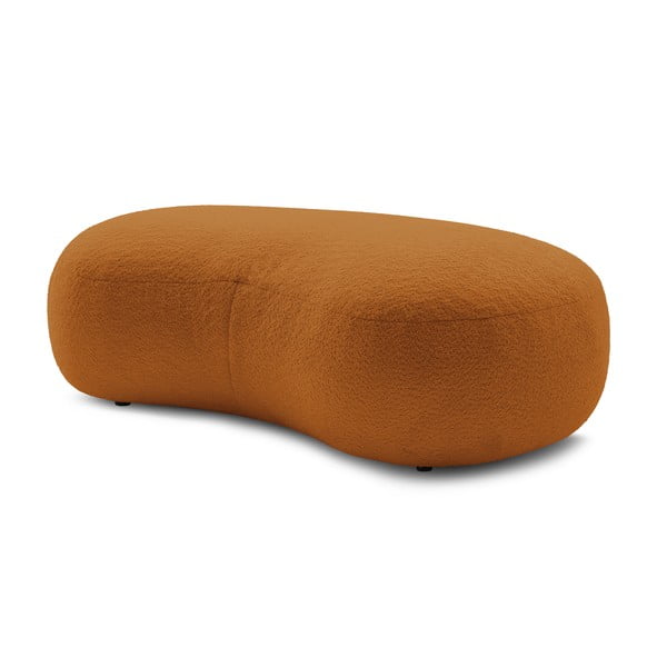 Табуретка от букле в цвят горчица Saint-Germain - Bobochic Paris-image-3