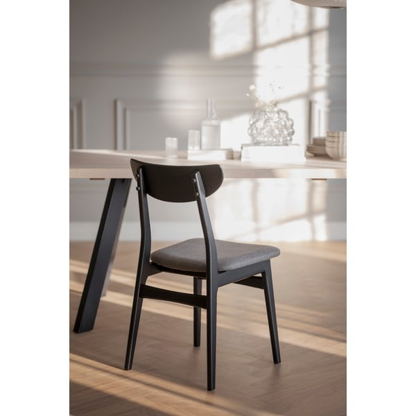 Черни трапезни столове в комплект от 2 броя Rodham - Rowico-image-1