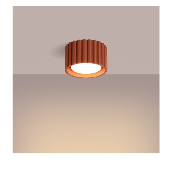 Теракотен метален прожектор ø 10 cm Zora – Sollux-image-4