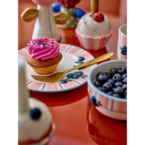 Розови/кремави десертни глинени чинии в комплект 4 бр. ø 20,5 cm Carry – Bloomingville-image-2