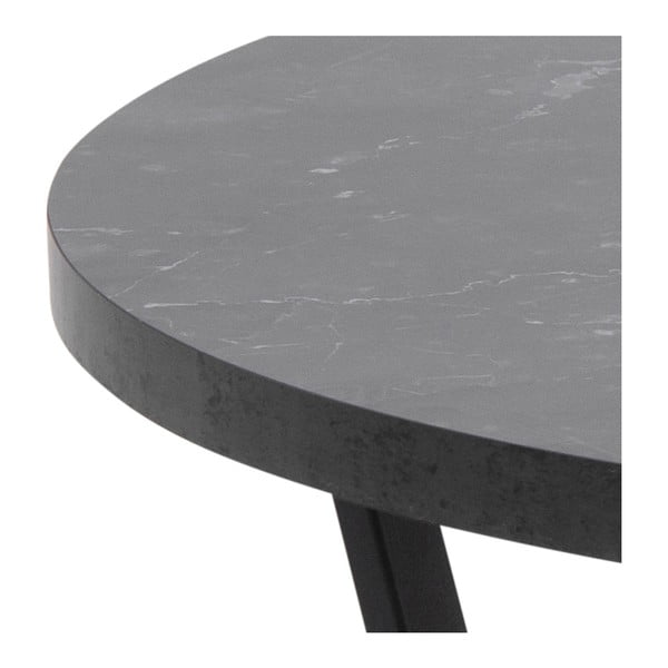 Черна кръгла маса за кафе ø 77 cm Amble - Actona-image-1
