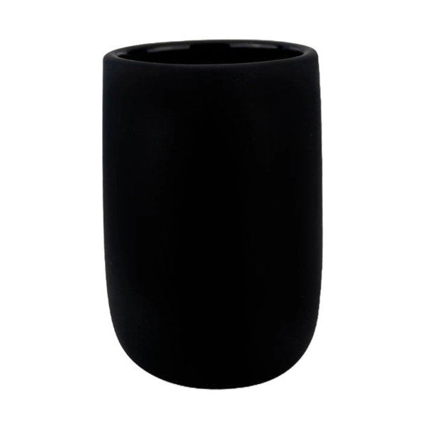 Черна керамична чаша за четка за зъби Lotus - Mette Ditmer Denmark