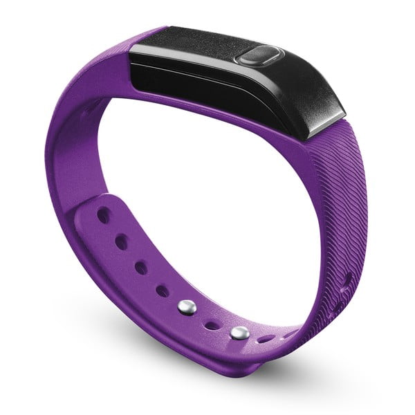 Bluetooth fitness náramek CellularLine EASYFIT, růžovo-černý