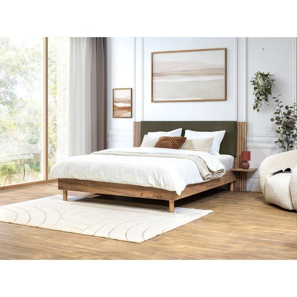 Зелено двойно легло с включена подматрачна рамка 160x200 cm Lior – Bobochic Paris-image-1