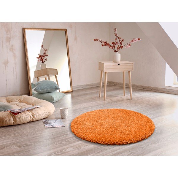 Оранжев килим Aqua Liso, ø 80 cm - Universal-image-1