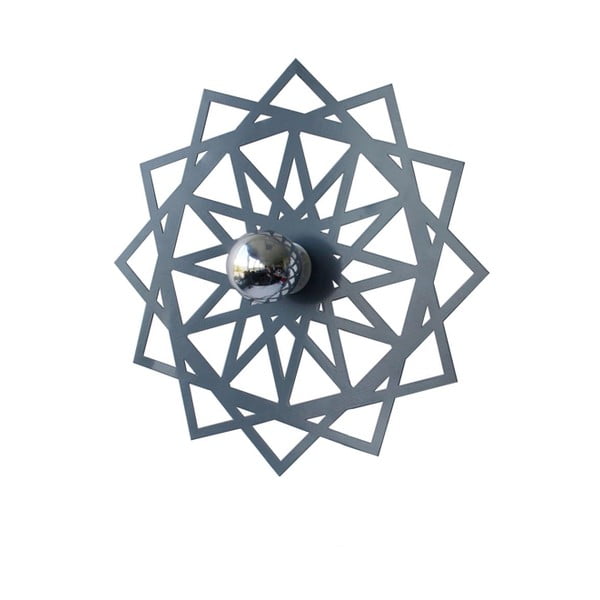 Dekorativní disk kolem světla Disque, šedý