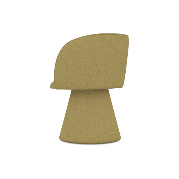 Тапициран трапезен стол в цвят горчица Maia – Makamii-image-3