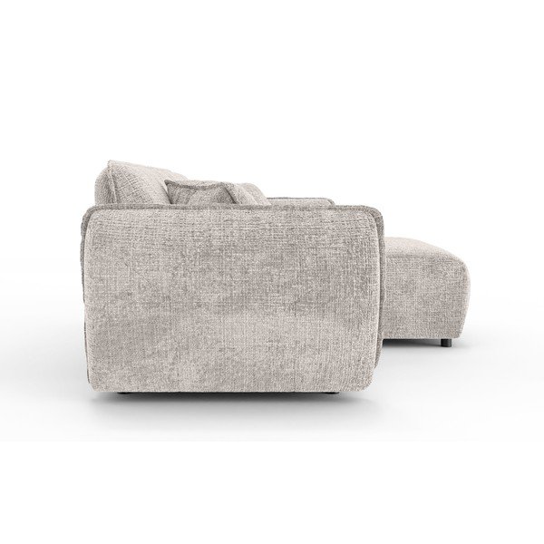 Бежов шенилов ъглов диван (десен ъгъл) Nelia – Ropez-image-3