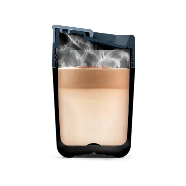 Чаша за пътуване в тъмно синьо лъскаво сребро 340 ml Sipp - Joseph Joseph-image-2