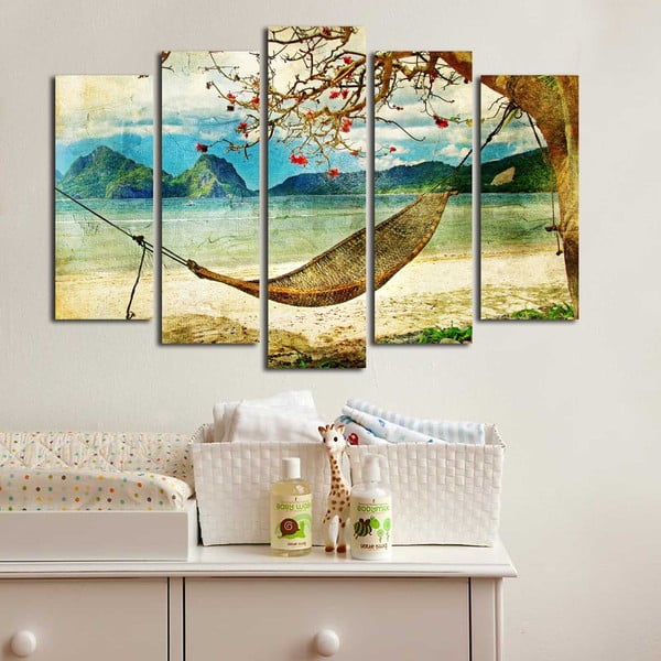 Картина от няколко части Хамак, 105 x 70 cm - Wallity-image-1
