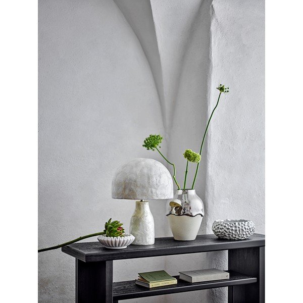 Кремава/в сребрист цвят глинена ваза (височина 26 cm) Silvio – Bloomingville-image-1