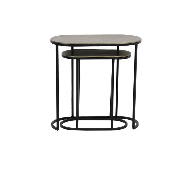 Метални странични масички в комплект от 2 бр. 26x53 cm Bocov – Light & Living-image-2