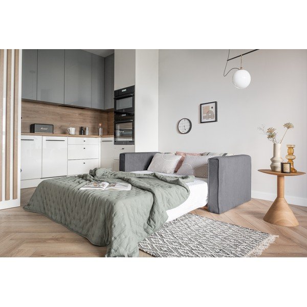 Сив разтегателен диван 168 см Lucky Lucy - Miuform-image-3