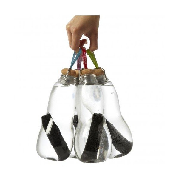 Modrá filtrační láhev Black + Blum Eau Good s aktivním uhlím, 800 ml-image-2