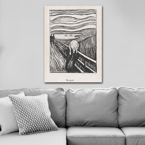 Живопис 70x100 cm Edvard Munch Sketch - Wallity-image-1