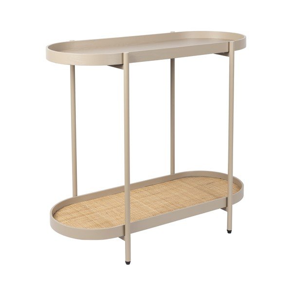 Бежова конзолна маса 39x85 cm Amaya – White Label-image-3