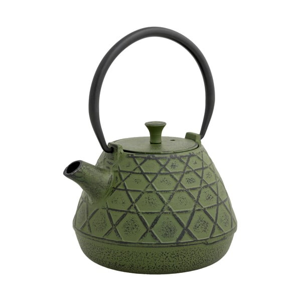 Маслиненозелен чайник с цедка Cast, 1 л - Brandani
