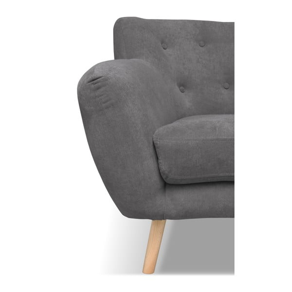 Сив диван Cosmopolitan Design, 192 см London - Cosmopolitan Design-image-4
