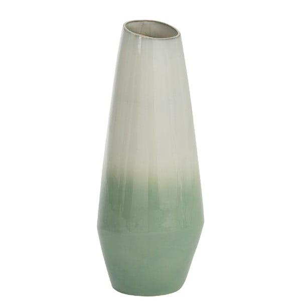 Светлозелена ботаническа ваза, височина 50 cm - J-Line