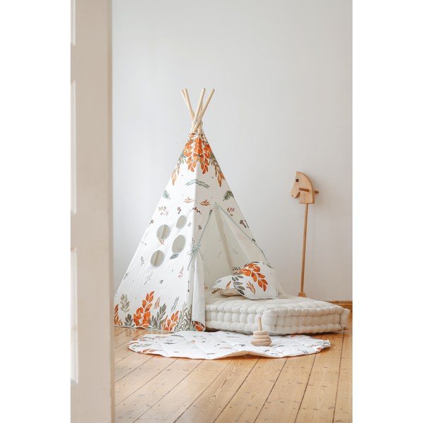 Бяла детска постелка за игра Forest Friends - Moi Mili-image-4