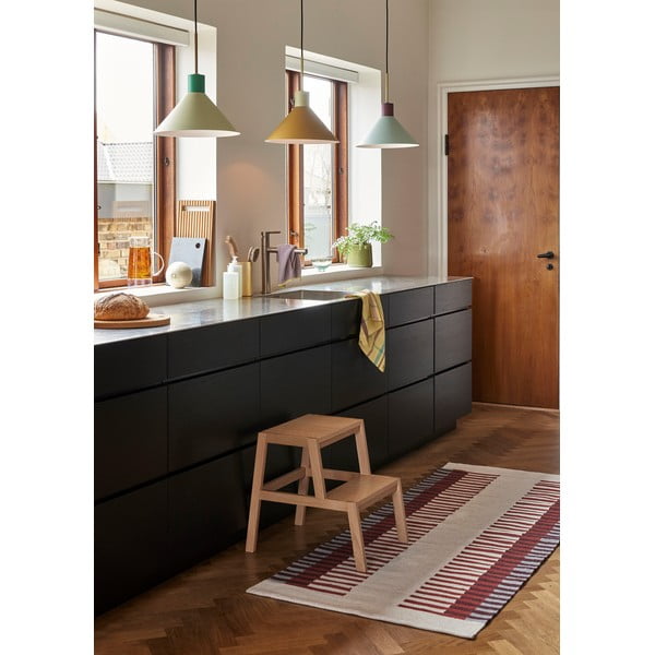 Бежов и червен килим Сара, 80 x 200 cm - Hübsch-image-1