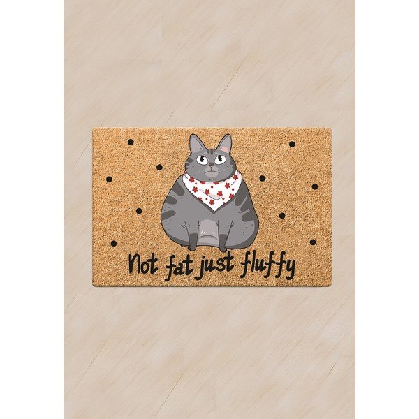 Подложка за котешка купичка , 60 x 40 cm Not Fat Just Fluffy - Petpetite-image-1